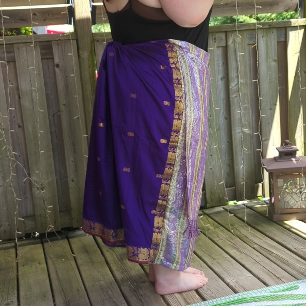 Purple And Gold Skirt - Picture 4 of 7